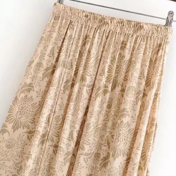 Gypsy Boho Western Ruched Tassel Skirt - Picture 3 of 15